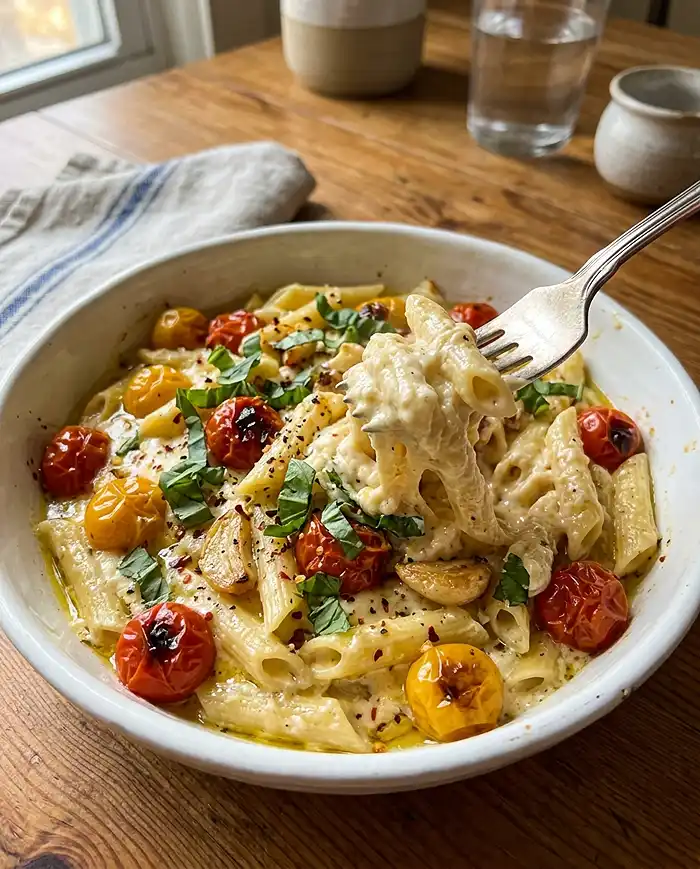 5-Ingredient Baked Feta Pasta (Viral TikTok Recipe) 5 Baked Feta Pasta