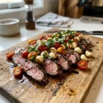 Balsamic Grilled Flank Steak Caprese