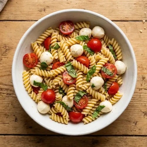 Caprese Pasta Salad 2 Caprese Pasta Salad