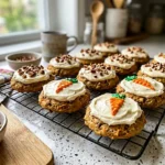 Carrot Cake Cookies with Cream Cheese Frosting