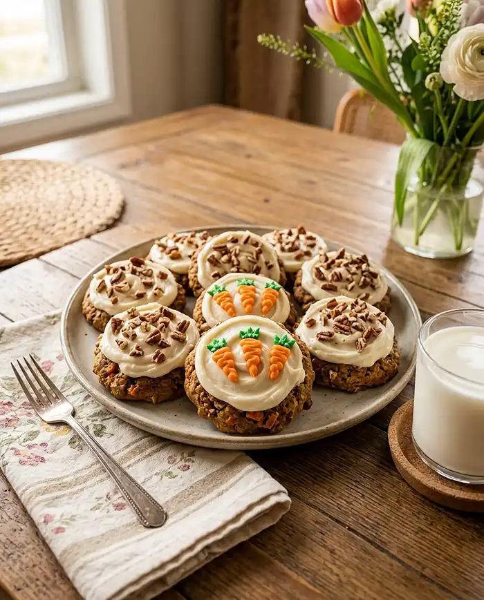 Carrot Cake Cookies with Cream Cheese Frosting Recipe