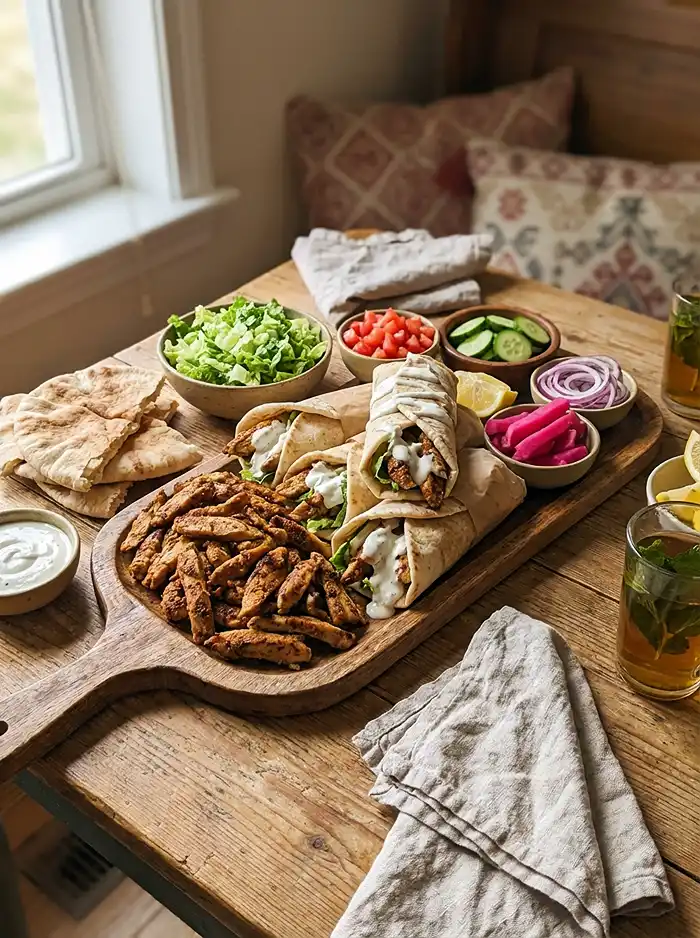 Chicken Shawarma with Garlic Sauce Recipe