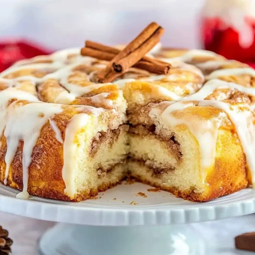 Cinnamon Roll Cake 2 Cinnamon Roll Cake
