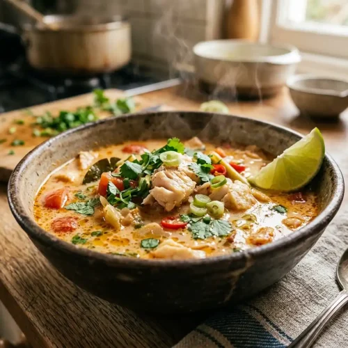 Coconut Lime Fish Soup