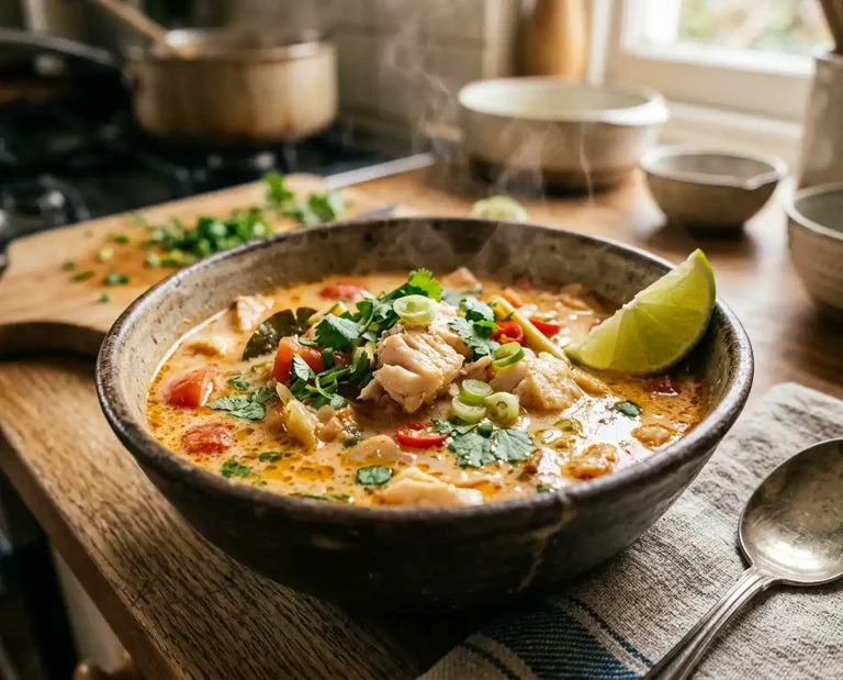 Coconut Lime Fish Soup