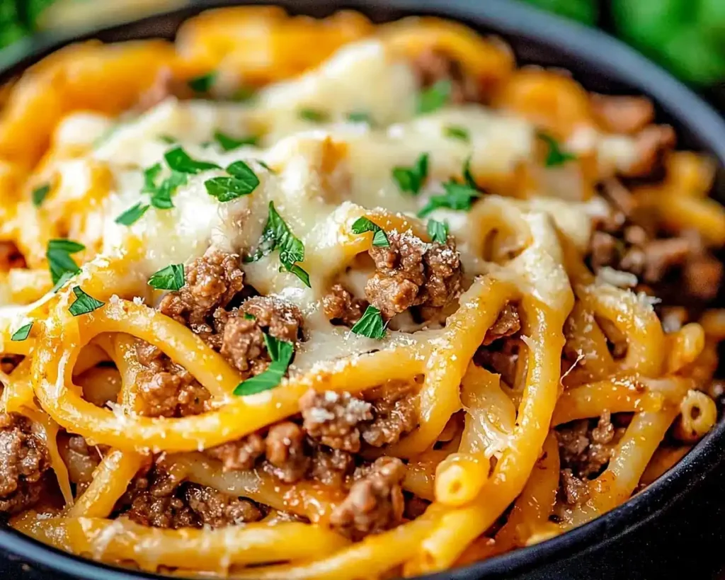 Creamy High Protein Beef Pasta