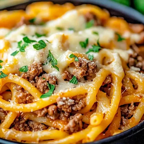 Creamy High Protein Beef Pasta