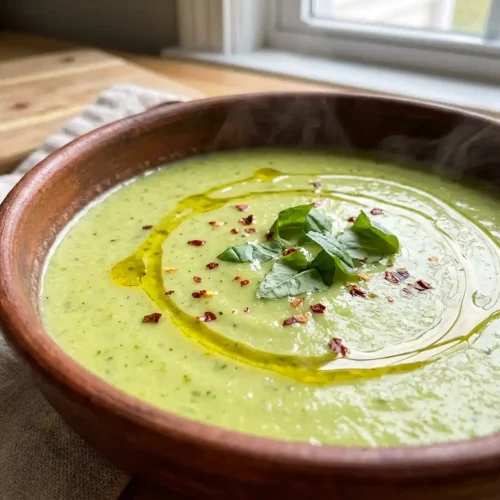 Creamy Vegan Zucchini Soup