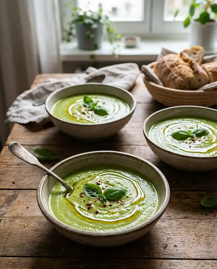 Creamy Vegan Zucchini Soup Recipe