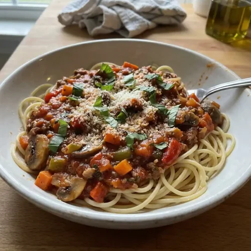 Dirty Spaghetti 2 Dirty Spaghetti and Meat sauce