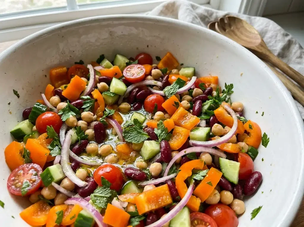 Double Bean Mediterranean Salad