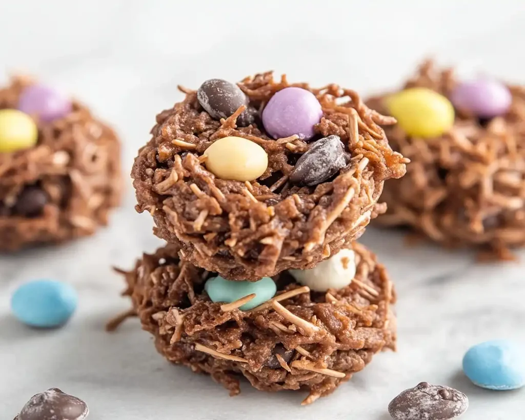 Easter Egg Nest Cookies (No-Bake Treat)