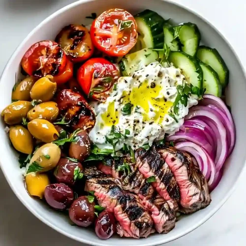 Healthy Steak Bowl Recipe 2 Easy Mediterranean Dinner
