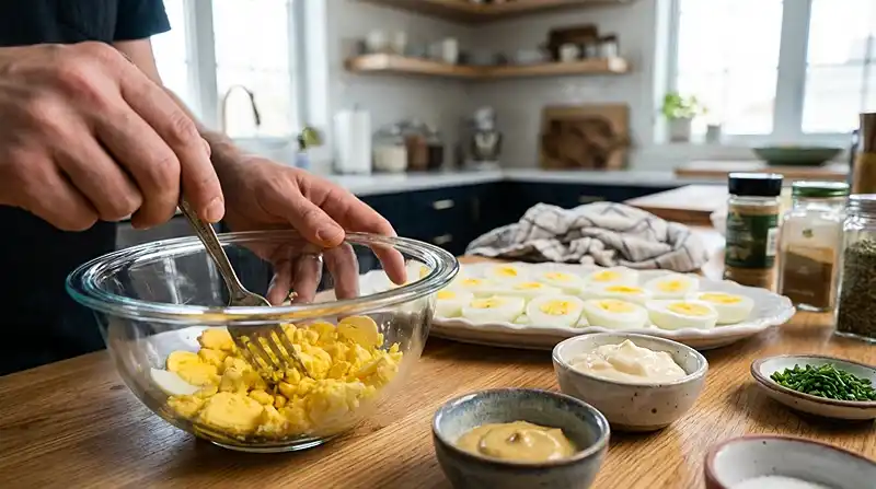 Classic Deviled Eggs 4 how to make Deviled Eggs