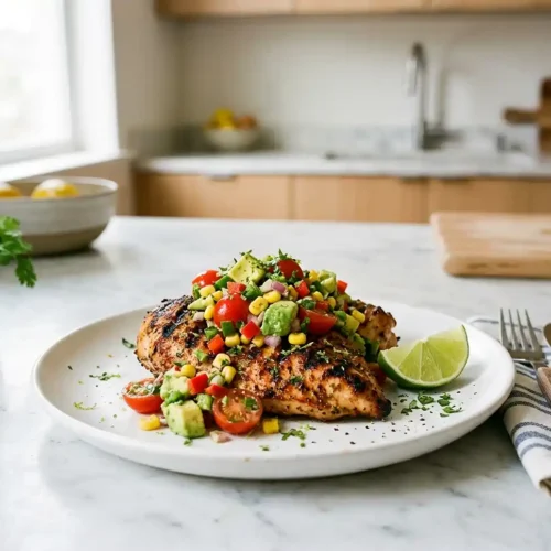 Fiesta Lime Chicken with Avocado