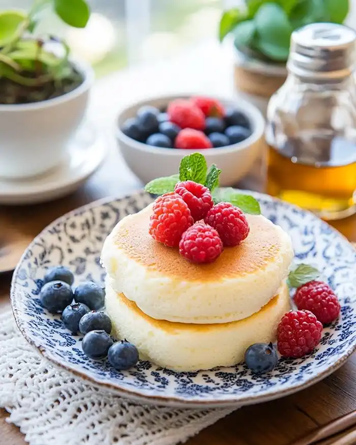 Fluffy Japanese Soufflé Pancakes