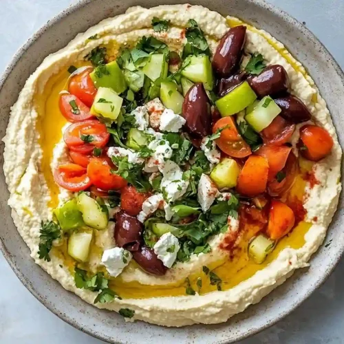 Greek Style Loaded Hummus