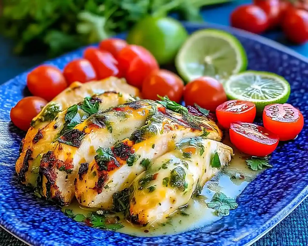 Grilled Salsa Verde Pepper Jack Chicken Recipe