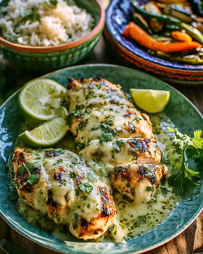 Grilled Salsa Verde Pepper Jack Chicken 5 Grilled Salsa Verde Pepper Jack Chicken