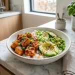 Honey Sriracha Salmon Bowls