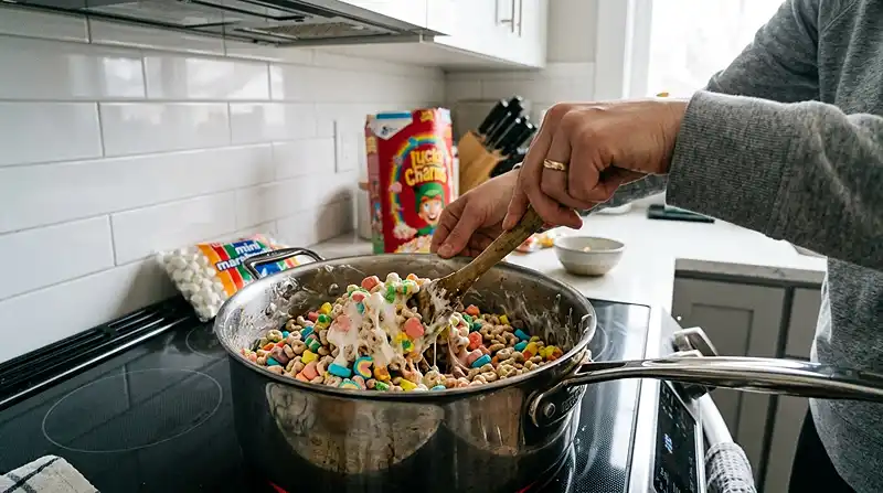 How to Make 3-ingredient Lucky Charms Treats