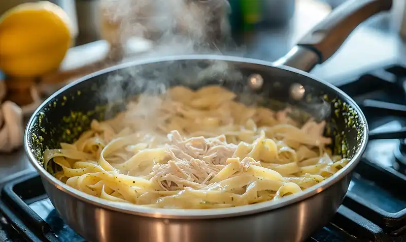 How to Make 5-Ingredient Creamy Pesto Chicken Pasta