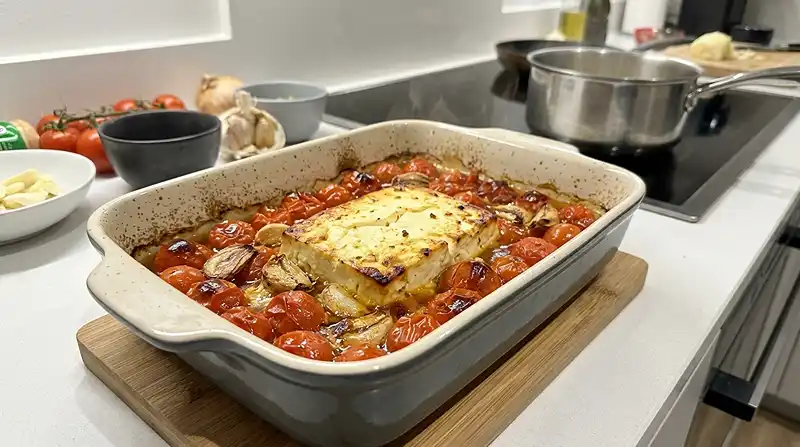 5-Ingredient Baked Feta Pasta (Viral TikTok Recipe) 4 How to Make Baked Feta Pasta
