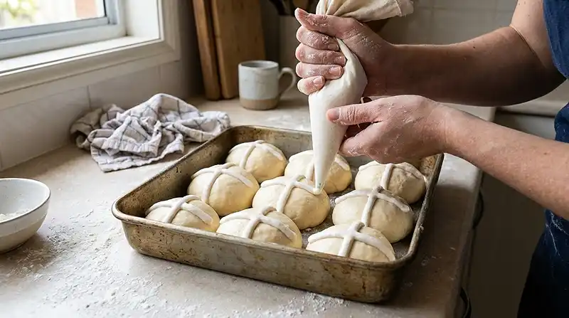 Hot Cross Buns 4 How to Make Hot Cross Buns