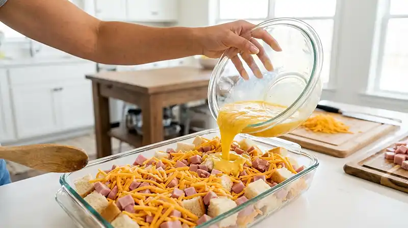 Leftover Ham Breakfast Casserole 4 How to Make Leftover Ham Breakfast Casserole