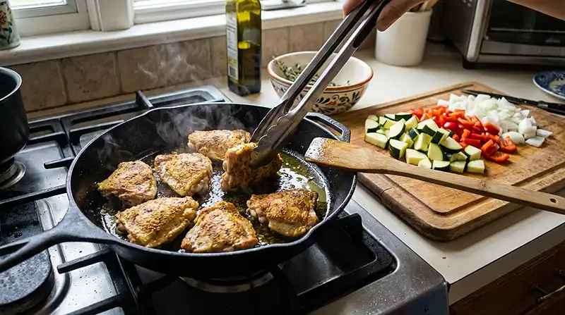 How to Make Mediterranean Chicken Stir Fry