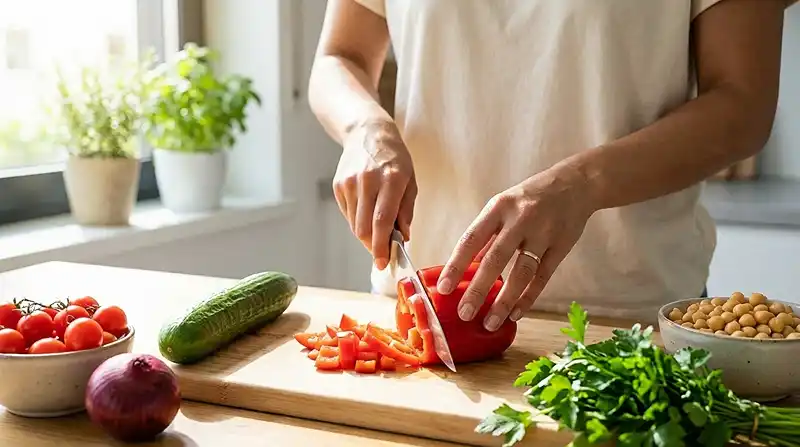 Mediterranean Chickpea Salad 4 How to Make Mediterranean Chickpea Salad