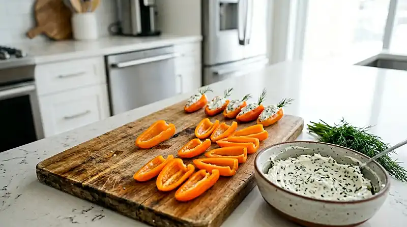 How to Make Mini Carrot Peppers Stuffed
