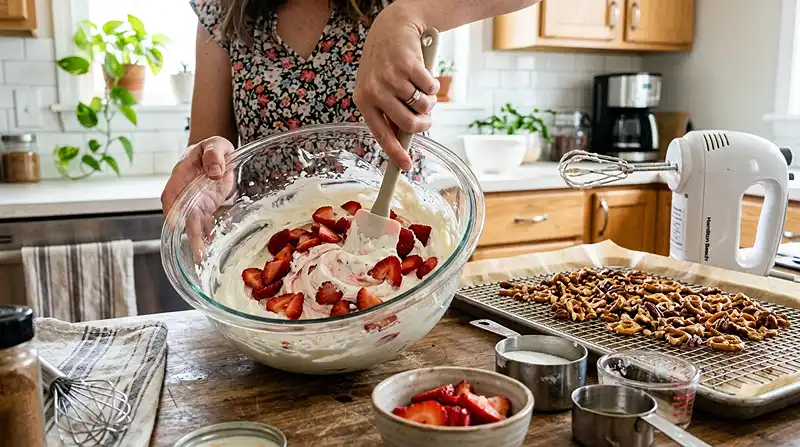 How to Make Refreshing Strawberry Crackle Salad