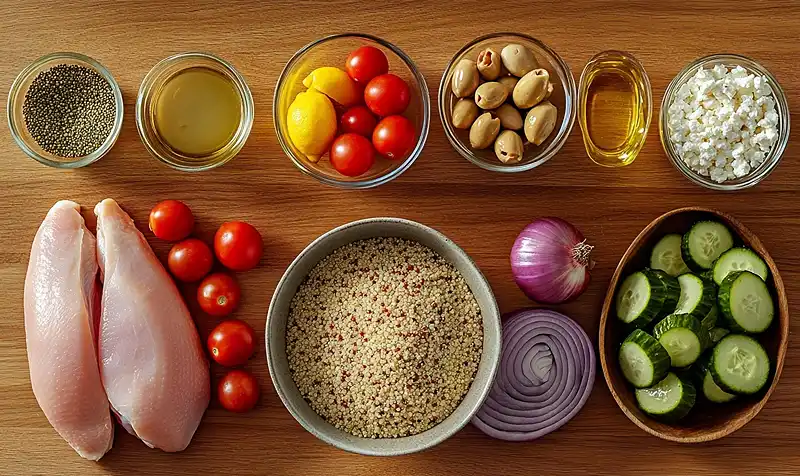 40 min Mediterranean diet meal prep 3 Ingredients for 40 Min Mediterranean Diet Meal Prep