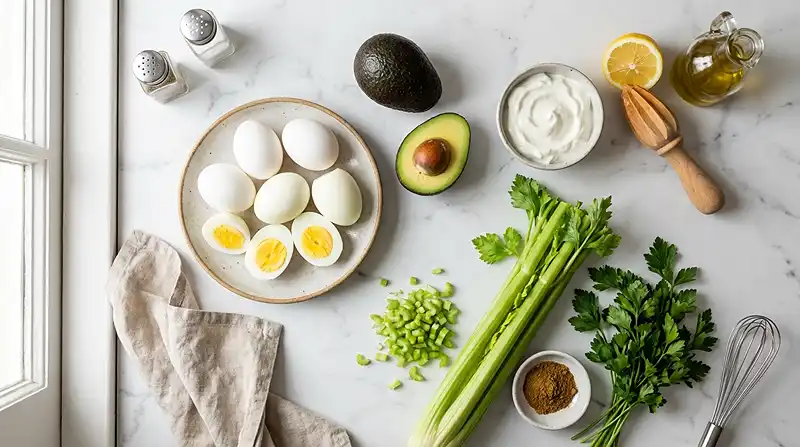 Avocado Egg Salad 3 Ingredients for Avocado Egg Salad