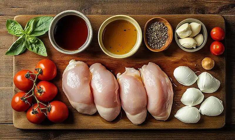 Ingredients for Baked Balsamic Chicken Recipe