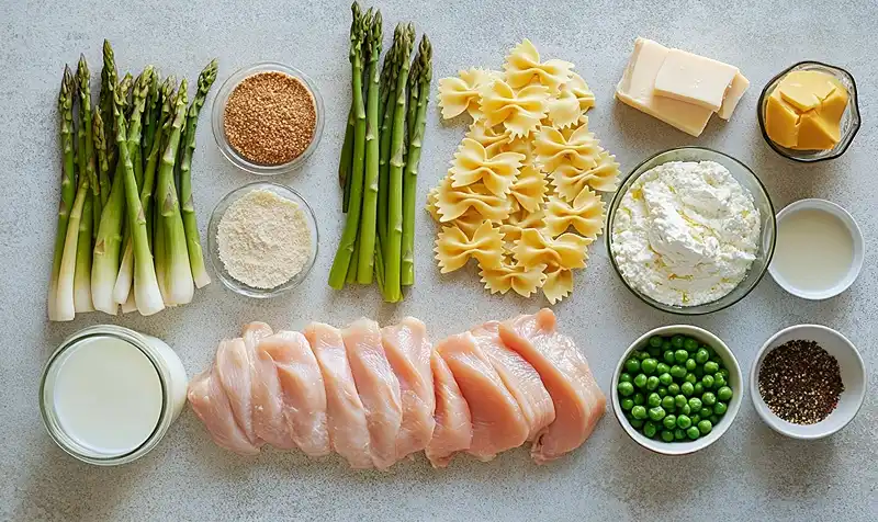 Chicken Pasta Primavera 3 Ingredients for Chicken Pasta Primavera