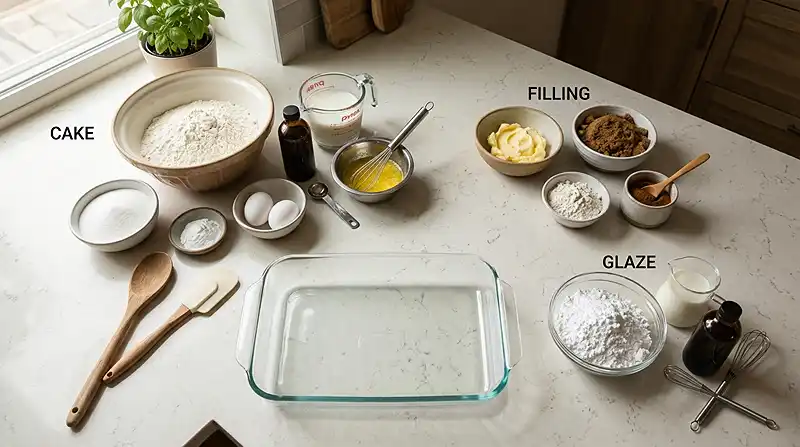 Cinnamon Roll Cake 3 Ingredients for Cinnamon Roll Cake