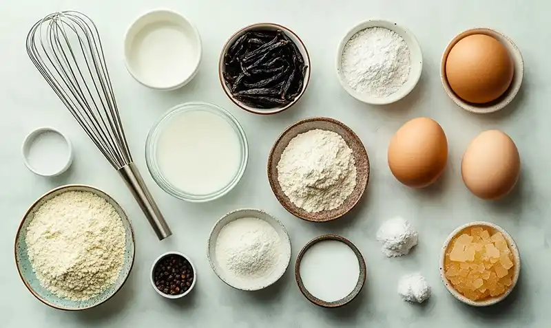 Ingredients for Fluffy Japanese Soufflé Pancakes