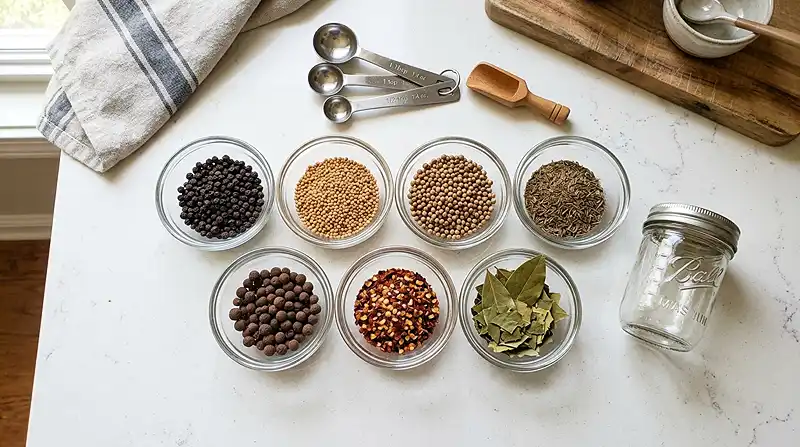 Ingredients for Homemade Pickling Spice