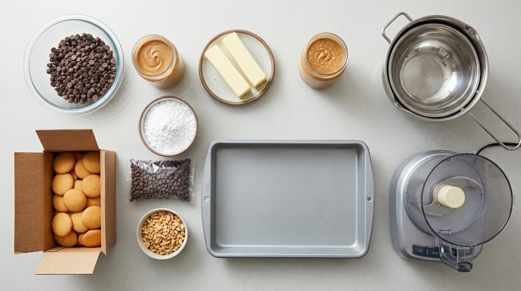 No-Bake Peanut Butter Bars 3 Ingredients for No-Bake Peanut Butter Bars