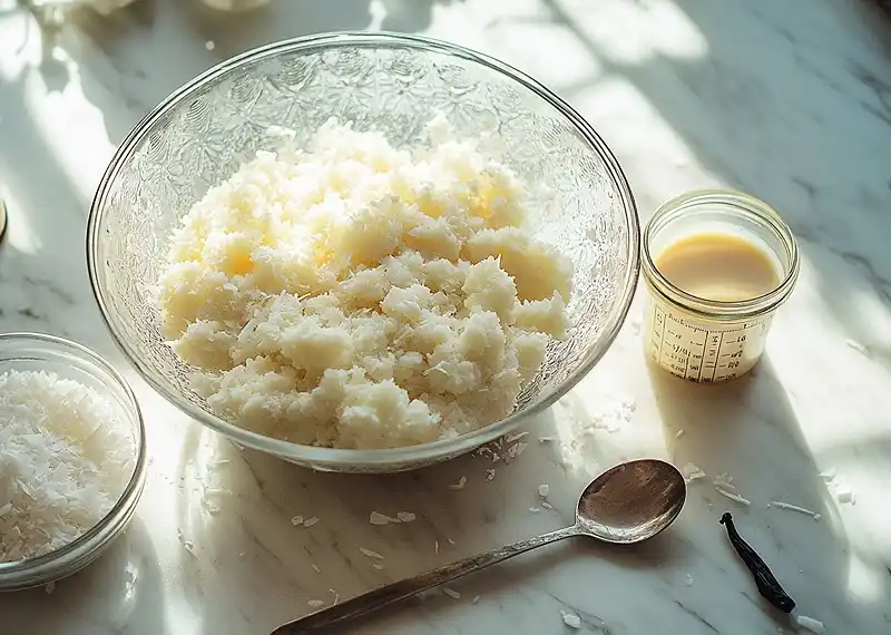 Ingredients for Simple 3 Ingredient Coconut Macaroons