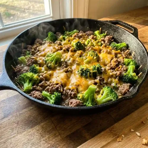 Keto Hamburger Broccoli Skillet 5 Keto Hamburger Broccoli Skillet