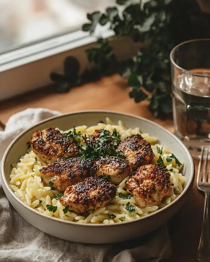 Lemon Pepper Chicken Orzo 4 Lemon Pepper Chicken Orzo recipe