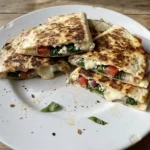Mediterranean Quesadillas with Spinach