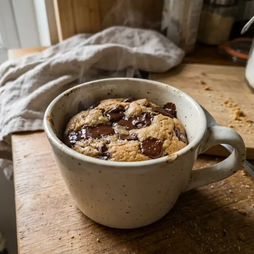 Microwave Chocolate Chip Mug Cookie