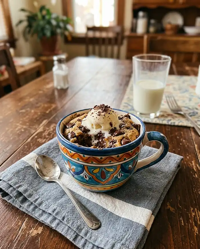Microwave Chocolate Chip Mug Cookie Recipe