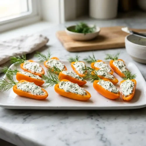 Mini Carrot Peppers Stuffed