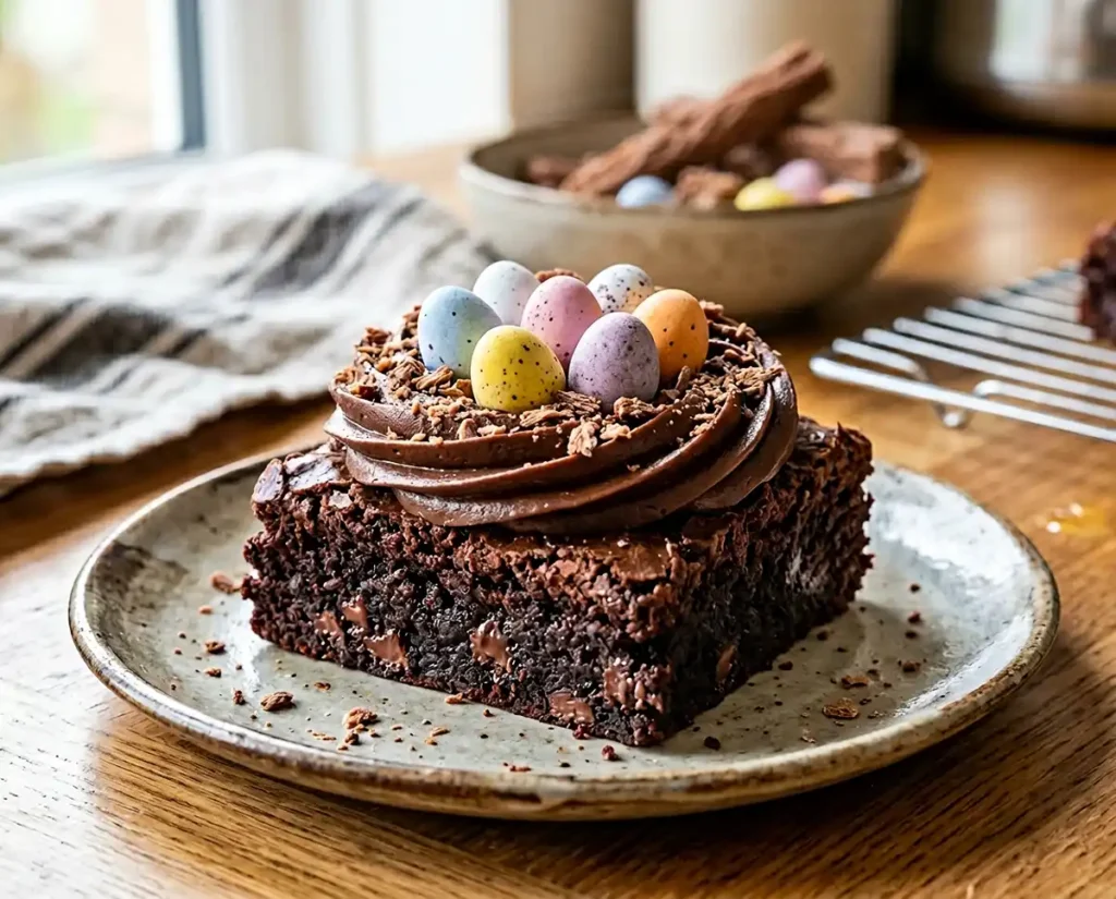 Mini Egg Nest Brownies