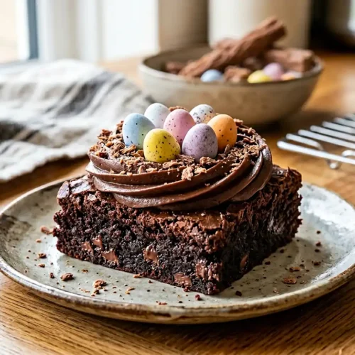 Mini Egg Nest Brownies
